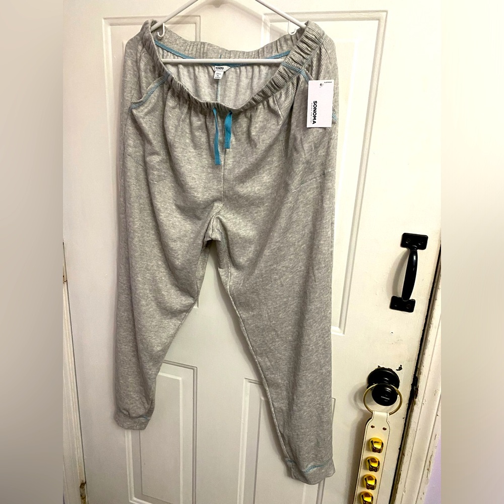 Sonoma women’s Gray loungewear Pants, XL, NWT